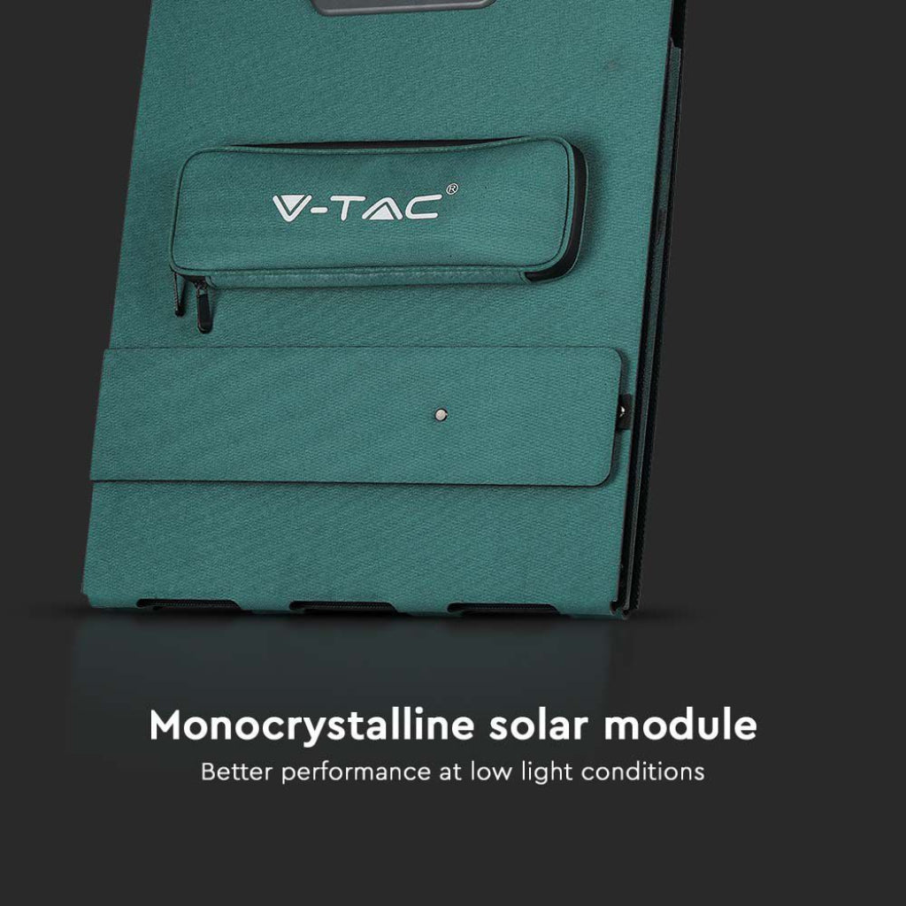 Energia Solare Portatile: Pannello Fotovoltaico V-TAC 160W - Pieghevole, Potente, Compatibile con Power Station - VT-10160