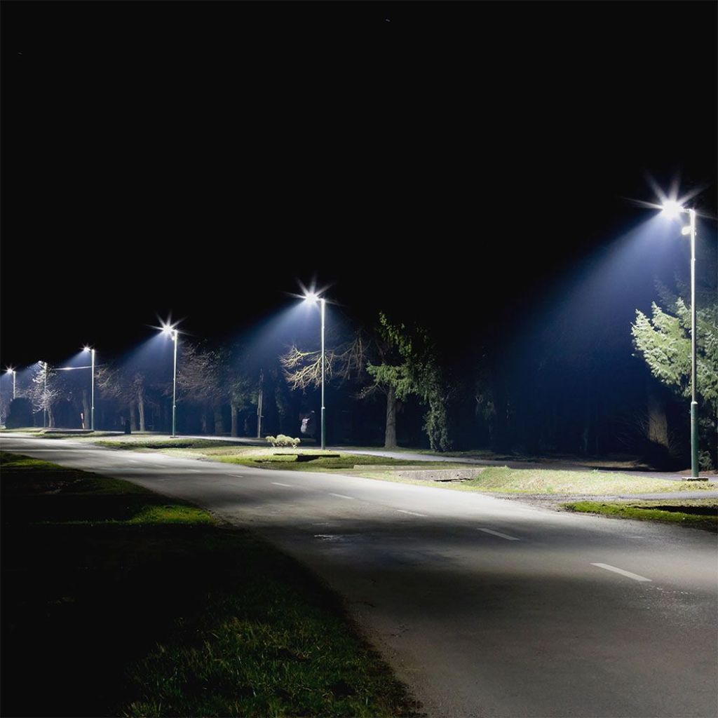 V-TAC PRO Armatura Stradale LED 200W con Chip Samsung, Classe II, 140LM/W, Dimmerabile, 5700K, Grigio, IP65 - VT-202ST