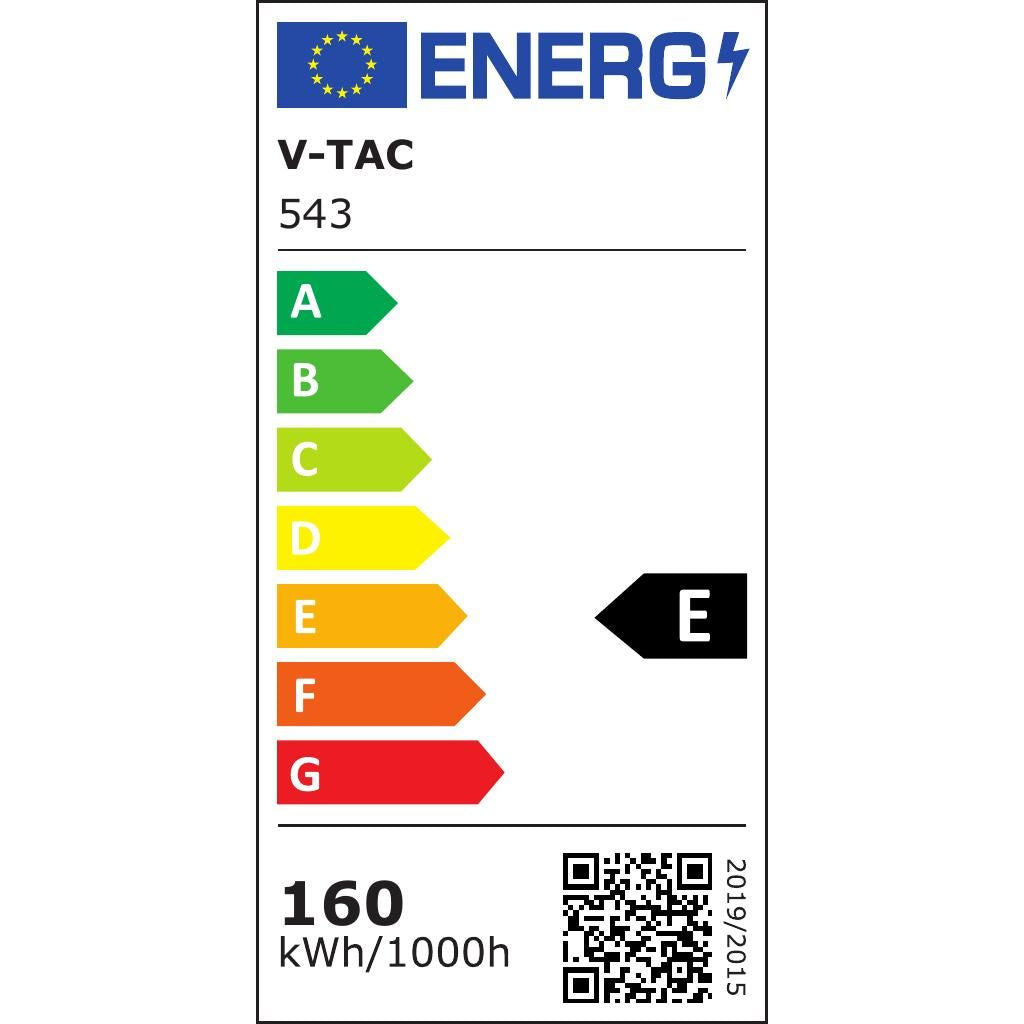 V-TAC PRO Armatura Stradale LED 160W con Chip Samsung, 130LM/W, Classe II, 4000K, Grigio, IP65 - VT-160ST