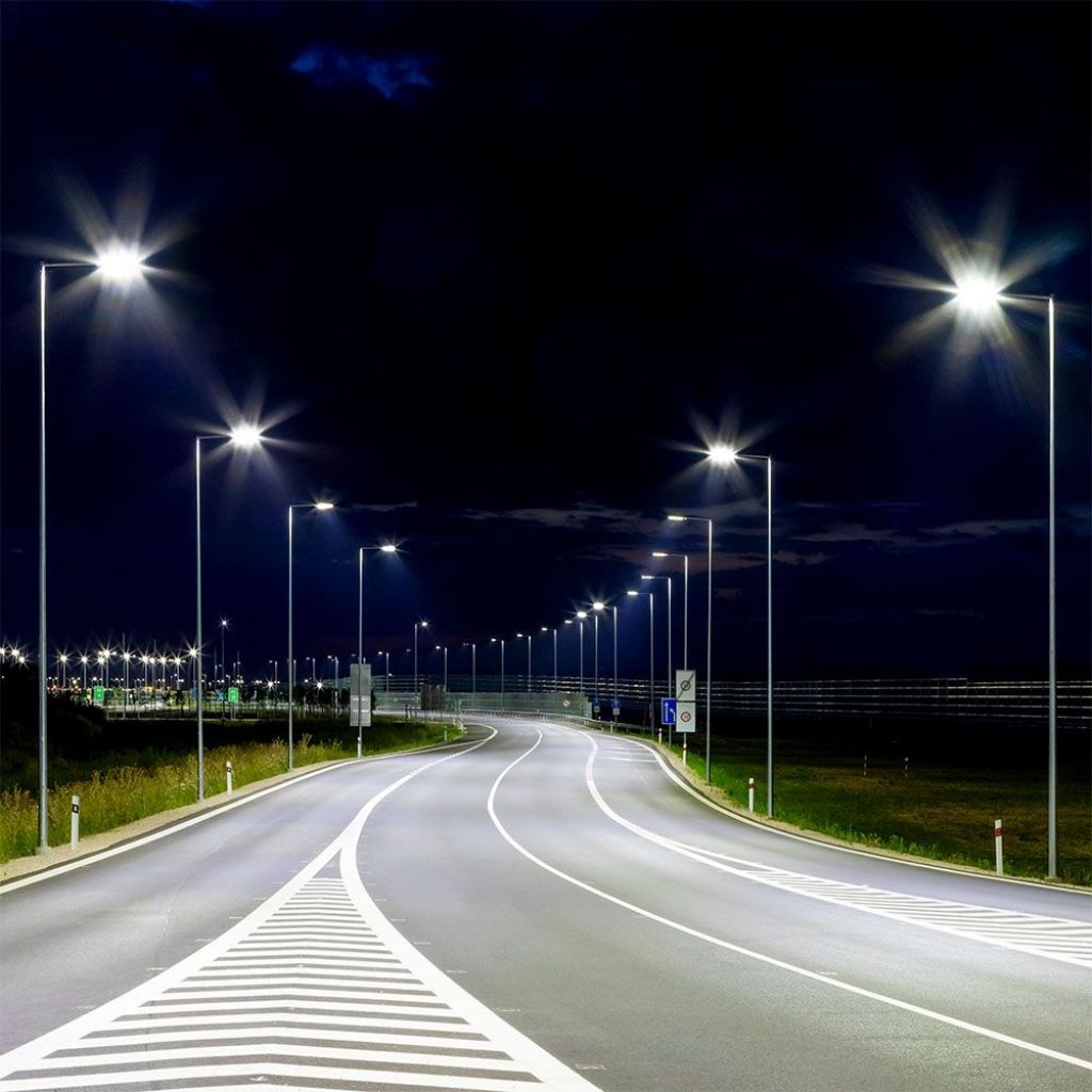 V-TAC PRO Armatura Stradale LED 200W con Chip Samsung, Classe II, 140LM/W, Dimmerabile, 5700K, Grigio, IP65 - VT-202ST